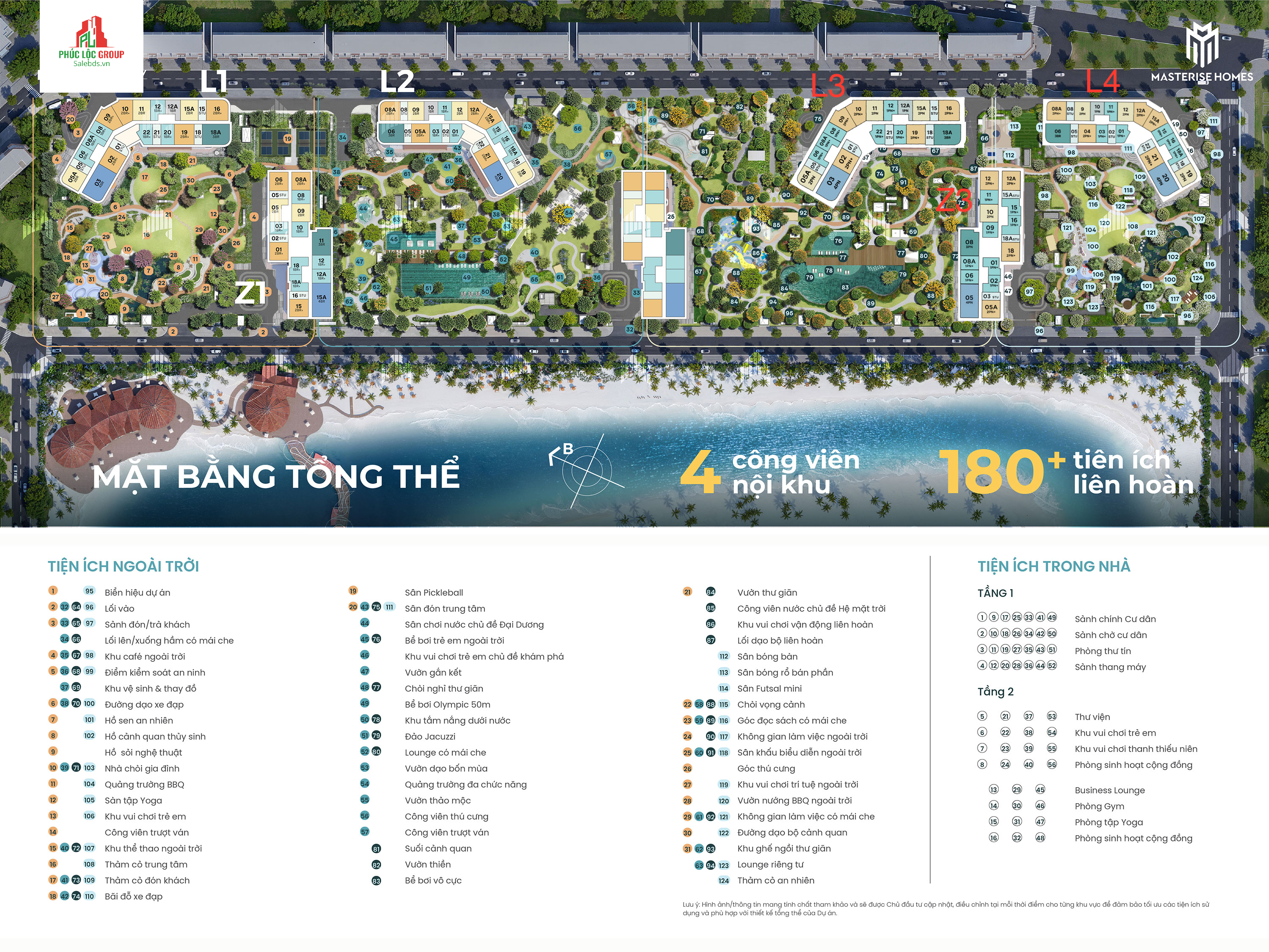 Mặt bằng quỹ căn Masteri Grand Coast